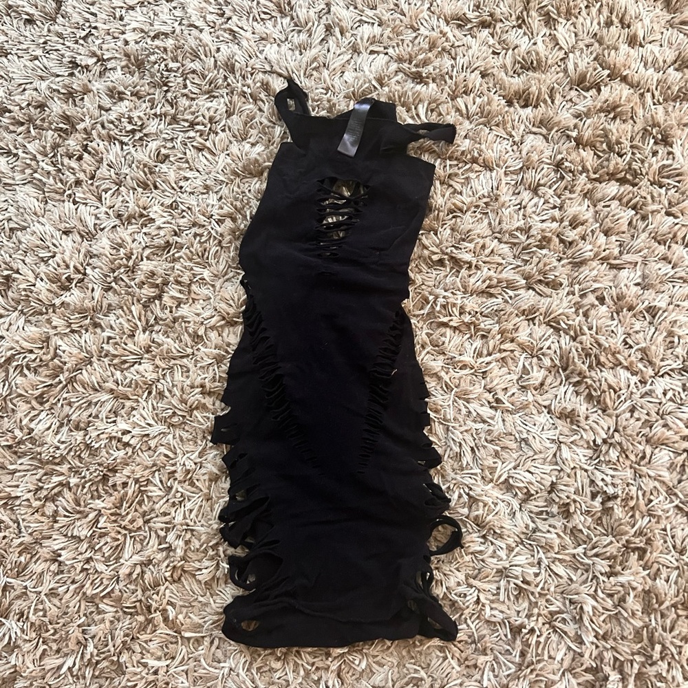 Dollskill black cutout minidress
